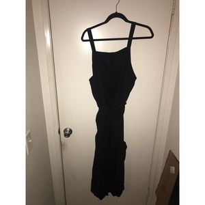 Old Navy Black Linen Romper